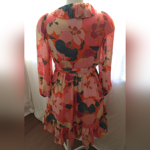 Taylor Floral Pink Dress - Picture 3 of 10